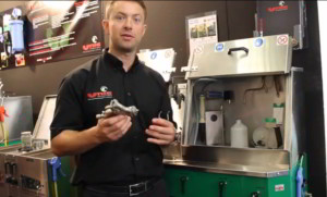 Unic spray gun washer demo from Frankfurt Automechanika